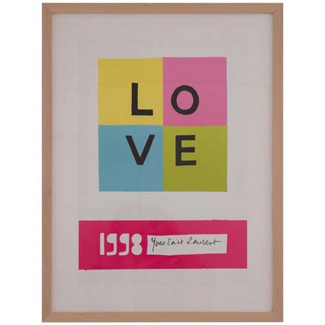 yves saint laurent love poster 1984|Yves Saint Laurent .